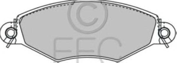 Комплект тормозных колодок, дисковый тормоз EEC BRP1041