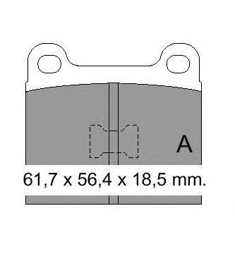 Комплект тормозных колодок, дисковый тормоз VEMA 831111
