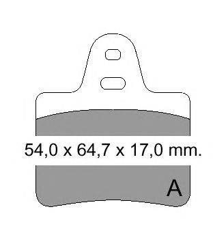 Комплект тормозных колодок, дисковый тормоз VEMA 831720
