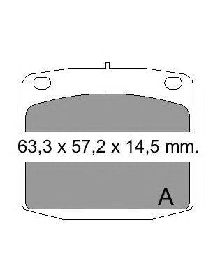 Комплект тормозных колодок, дисковый тормоз VEMA 832270