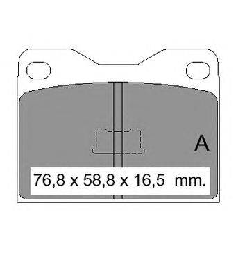 Комплект тормозных колодок, дисковый тормоз VEMA 832803