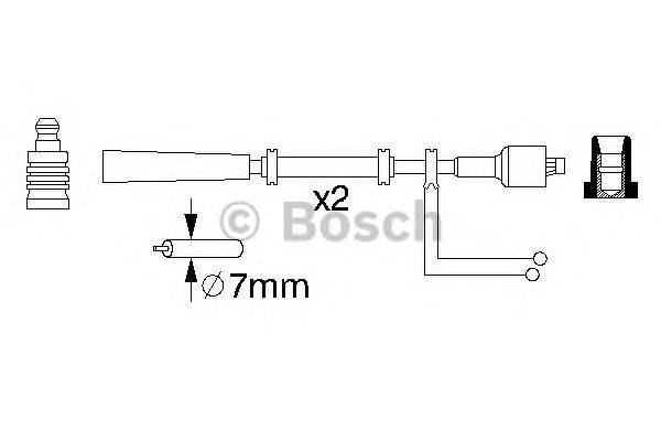 Комплект проводов зажигания BOSCH B080