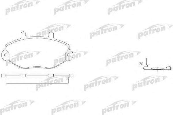 Комплект тормозных колодок, дисковый тормоз PATRON PBP1339