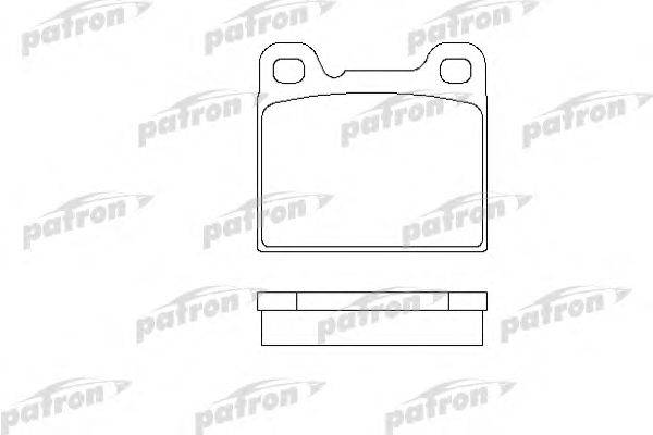 Комплект тормозных колодок, дисковый тормоз PATRON PBP704
