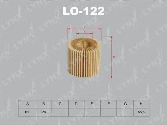 Масляный фильтр LYNXauto LO122