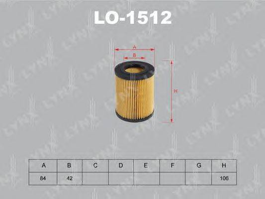 Масляный фильтр LYNXauto LO1512