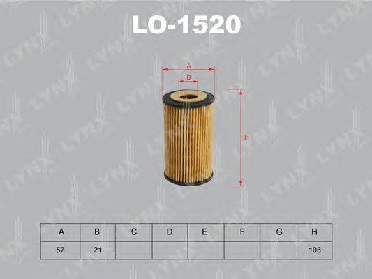 Масляный фильтр LYNXauto LO-1520