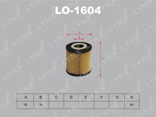 Масляный фильтр LYNXauto LO1604