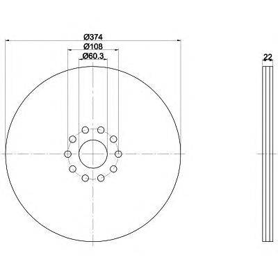 Тормозной диск HELLA PAGID 8DD 355 117-511