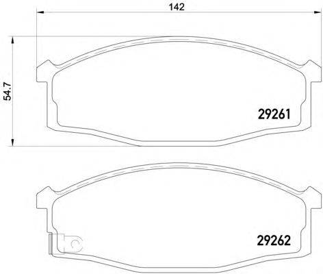 Комплект тормозных колодок, дисковый тормоз HELLA PAGID 8DB 355 015-011