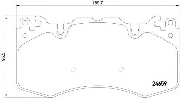 Комплект тормозных колодок, дисковый тормоз HELLA PAGID 8DB 355 016-151