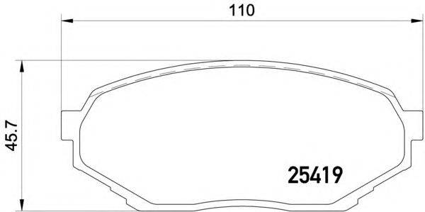 Комплект тормозных колодок, дисковый тормоз HELLA PAGID 8DB 355 019-681