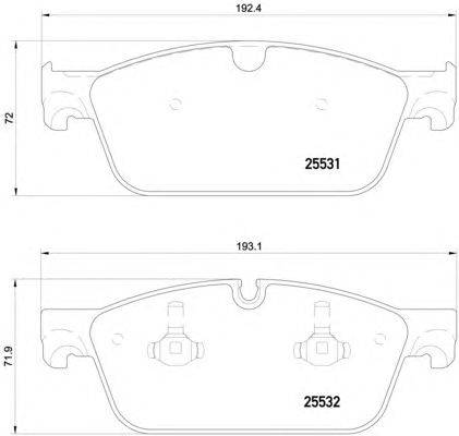 Комплект тормозных колодок, дисковый тормоз HELLA PAGID 8DB 355 020-141