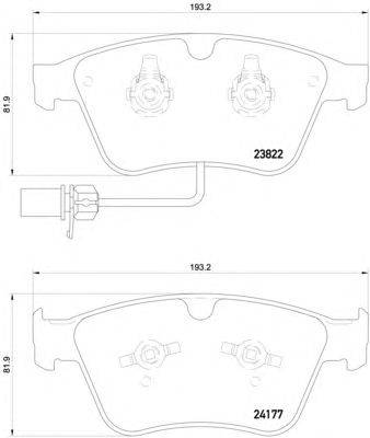 Комплект тормозных колодок, дисковый тормоз HELLA PAGID 8DB 355 020-441