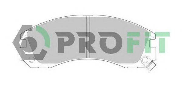 Комплект тормозных колодок, дисковый тормоз PROFIT 5000-0765