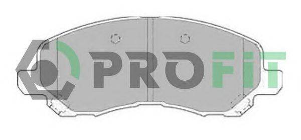 Комплект тормозных колодок, дисковый тормоз PROFIT 5000-1621