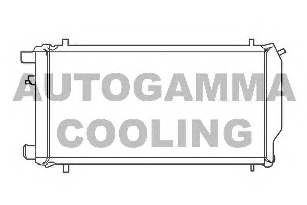 Радиатор, охлаждение двигателя AUTOGAMMA 100063