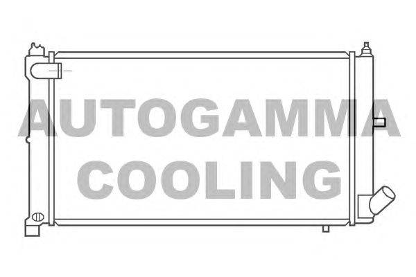 Радиатор, охлаждение двигателя AUTOGAMMA 100167