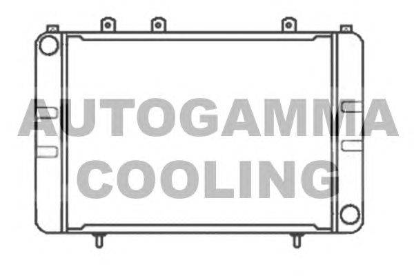 Радиатор, охлаждение двигателя AUTOGAMMA 100712