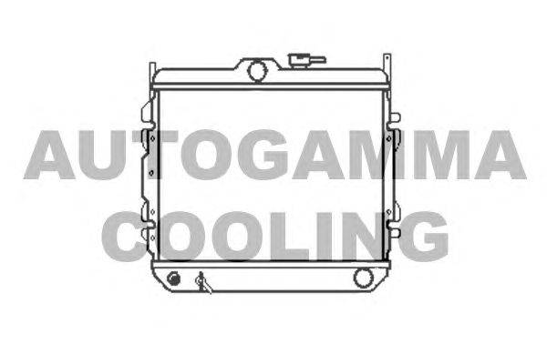 Радиатор, охлаждение двигателя AUTOGAMMA 101201