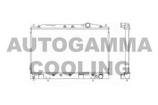 Радиатор, охлаждение двигателя AUTOGAMMA 101453