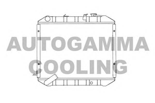 Радиатор, охлаждение двигателя AUTOGAMMA 102575