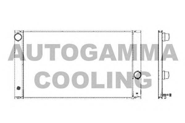 Радиатор, охлаждение двигателя AUTOGAMMA 103387