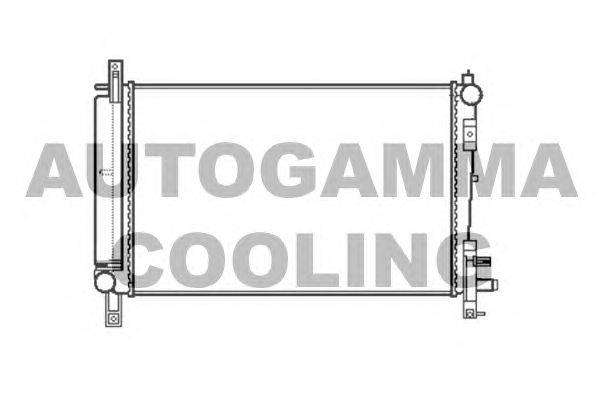 Радиатор, охлаждение двигателя AUTOGAMMA 103401