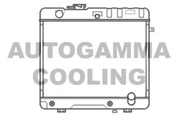 Радиатор, охлаждение двигателя AUTOGAMMA 103463