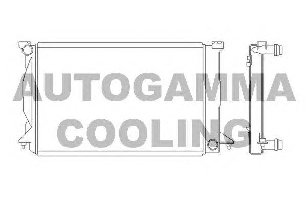 Радиатор, охлаждение двигателя AUTOGAMMA 103777