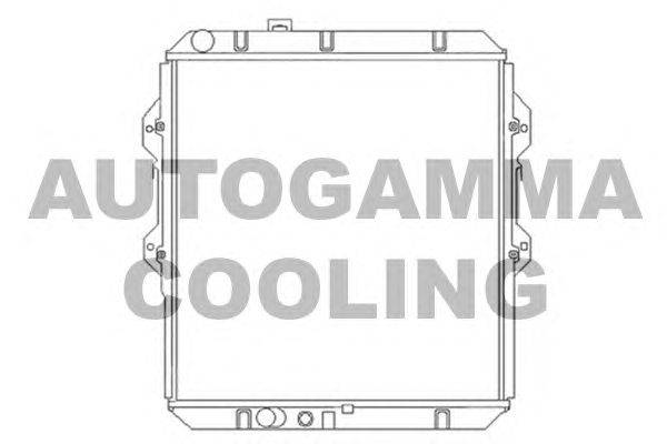 Радиатор, охлаждение двигателя AUTOGAMMA 104163