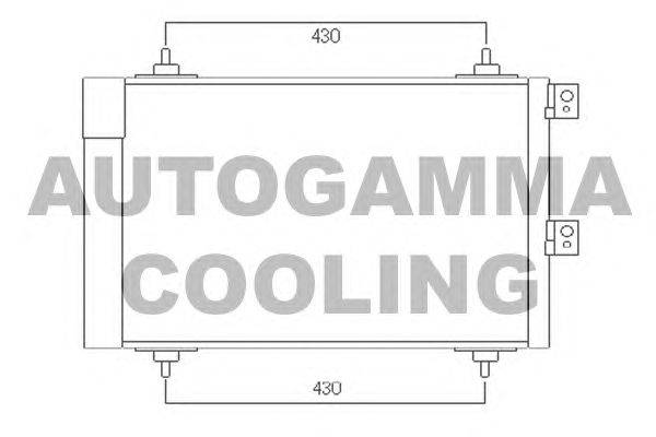 Конденсатор, кондиционер AUTOGAMMA 104899