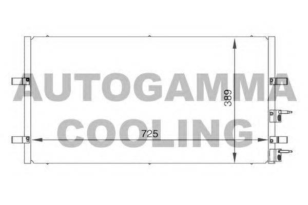 Конденсатор, кондиционер AUTOGAMMA 104986