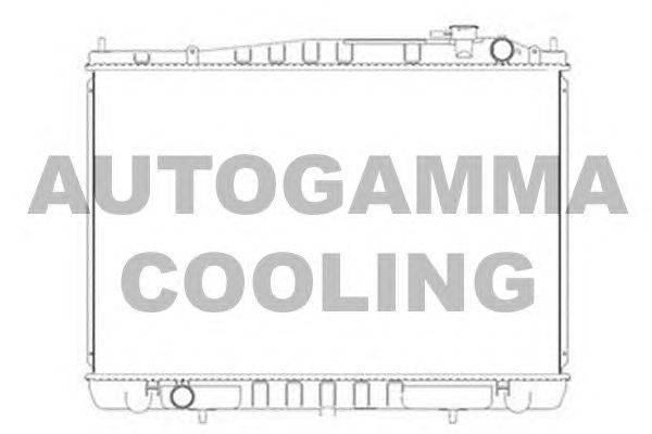 Радиатор, охлаждение двигателя AUTOGAMMA 105482