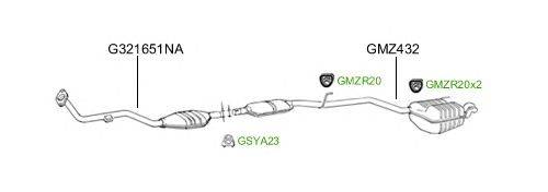 Система выпуска ОГ GT Exhaust 1158