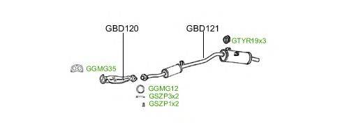 Система выпуска ОГ GT Exhaust 2225