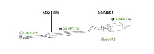 Система выпуска ОГ GT Exhaust 2565