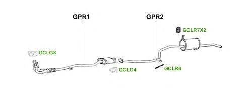 Система выпуска ОГ GT Exhaust 3852