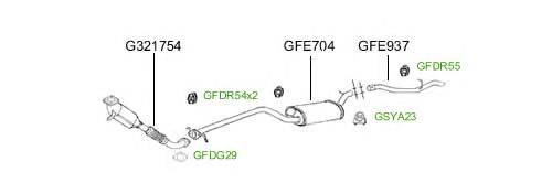 Система выпуска ОГ GT Exhaust 4745