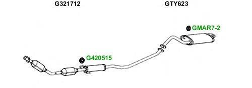 Система выпуска ОГ GT Exhaust 5007