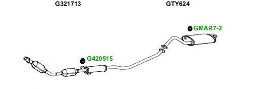 Система выпуска ОГ GT Exhaust 5008