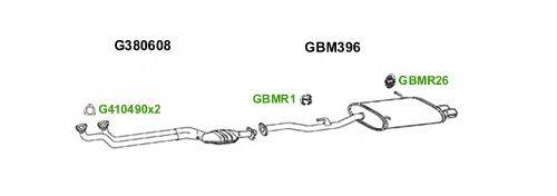 Система выпуска ОГ GT Exhaust 6111