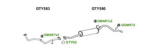 Система выпуска ОГ GT Exhaust 7089