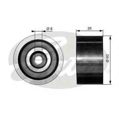 Паразитный / ведущий ролик, поликлиновой ремень GATES T36076