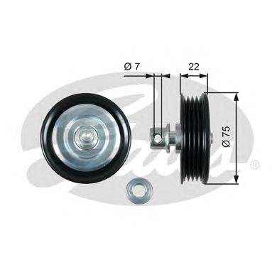 Паразитный / ведущий ролик, поликлиновой ремень GATES T36446