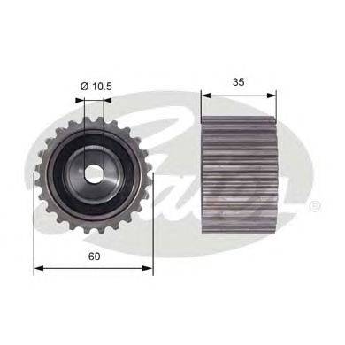 Паразитный / Ведущий ролик, зубчатый ремень GATES T42024