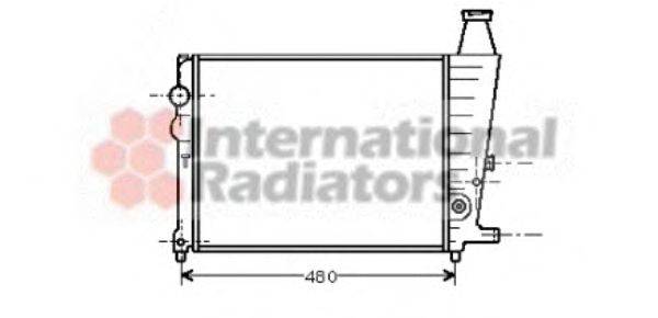 Радиатор, охлаждение двигателя VAN WEZEL 09002013