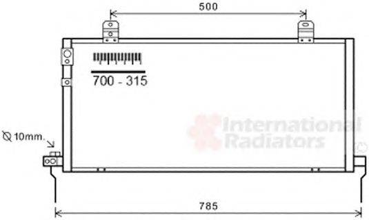 Конденсатор, кондиционер VAN WEZEL 32005221
