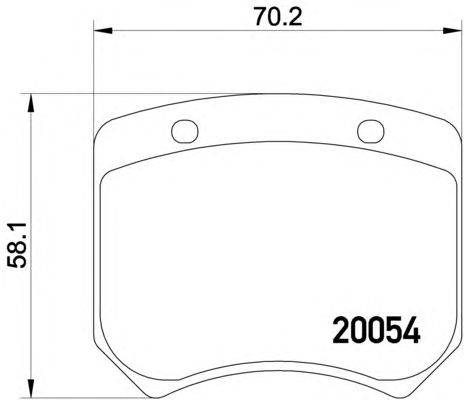Комплект тормозных колодок, дисковый тормоз TEXTAR 2005402