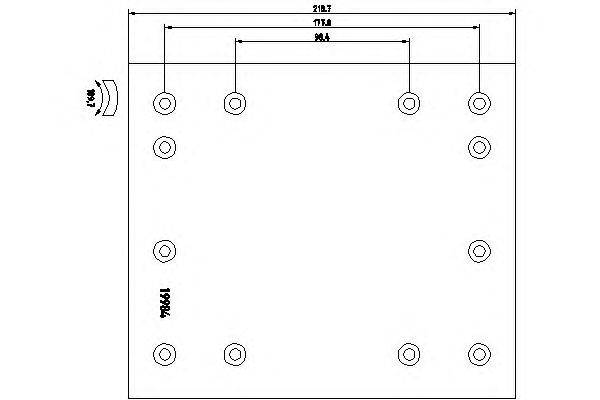 Тормозные колодки, барабанный тормоз TEXTAR 19984